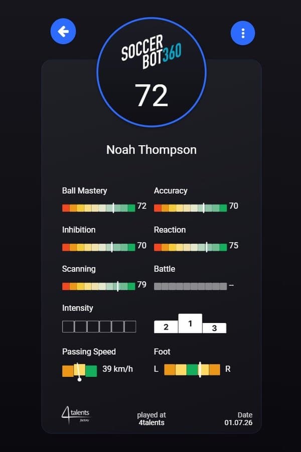 SoccerBot360 Player App — neues Design – 5